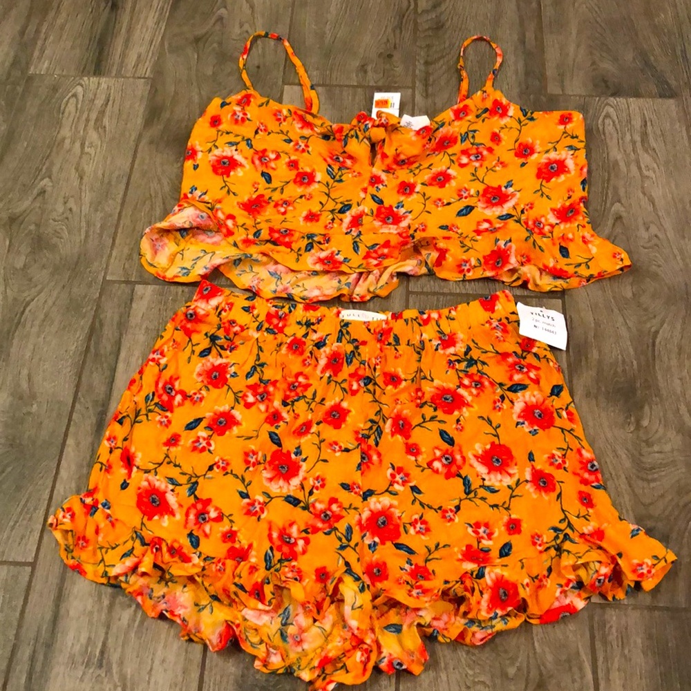 Full Tilt Summer Short Set Tank Large Tillys NWT
